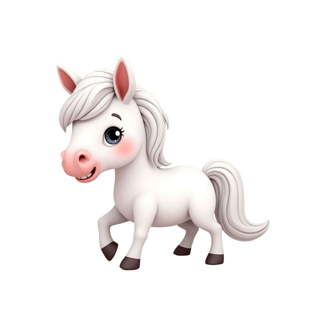 Cute Cartoon Horse